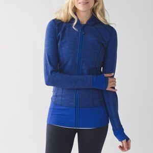 Lululemon | Daily Practice Casual Activewear Hoodie Space Dye Blue Jacket Size 8